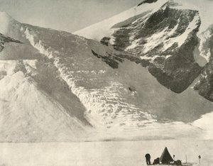 Tábor Western Party 28. prosince pod visícím ledovcem ve skalách katedrály, 1909 od Unbekannt