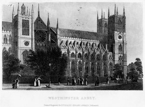 Westminsterské opatství, Londýn, 19. století od Unbekannt