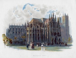 Westminsterské opatství, Londýn, konec 19. století od Unbekannt