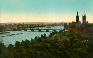 Westminster Bridge, Londýn, c1910. od Unbekannt