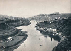 Whitby - Celkový pohled na město, 1895 od Unbekannt