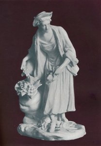 Bílá figurka zahradníka z porcelánu Chelsea, c1770 od Unbekannt