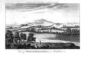 White Horse Hill, Berkshire, konec 18. století od Unbekannt