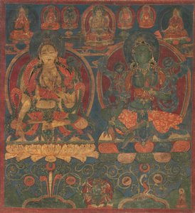 Bílá Tara a Zelená Tara, 1450-1500. od Unbekannt