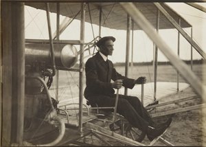 Wilbur Wright v letáku, 1908. od Unbekannt