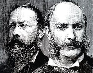 William Henry Preece a John William Strutt. od Unbekannt