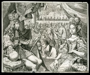 William III a Marie II, král a královna Velké Británie a Irska, c1689 od Unbekannt