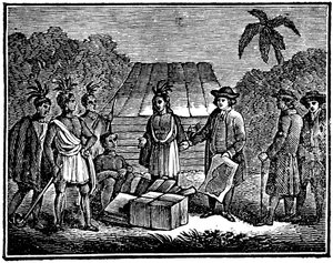 William Penn s domorodými Američany, anglický kvakerský kolonista, 1830 od Unbekannt
