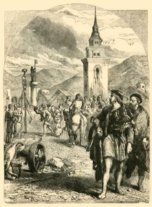 William Tell na tržišti v Altdorfu, 1890. od Unbekannt