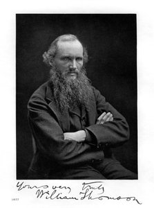 William Thomson, Lord Kelvin, irsko-skotský matematik, fyzik a inženýr, 1877 od Unbekannt