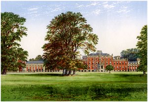 Wimpole Hall, Cambridgeshire, domov hraběte z Hardwicke, c1880 od Unbekannt