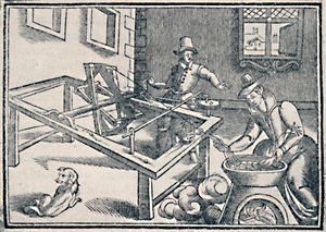 Winding Off Silk, c1600, 1903 od Unbekannt