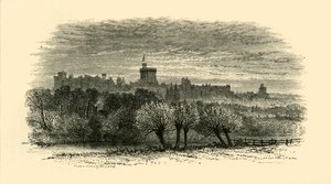 Hrad Windsor z Provosts Lodge v Etonu, 1911. od Unbekannt