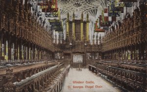 Windsor, kaple svatého Jiří, sbor (barevné foto) od Unbekannt