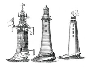 Majáky Winstanley, Smeaton a Rudyerd, 1833 od Unbekannt