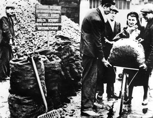 Zimní pomoc, distribuce uhlí, Francie 1940-1944 od Unbekannt