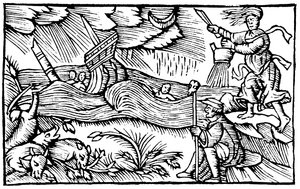 Čarodějnice vyvolává bouři, 1562 od Unbekannt