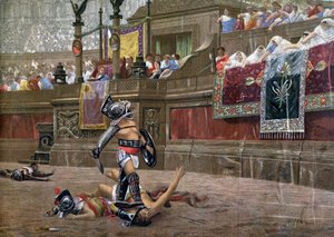 S otočeným palcem, Pollice Verso, 1872 od Unbekannt