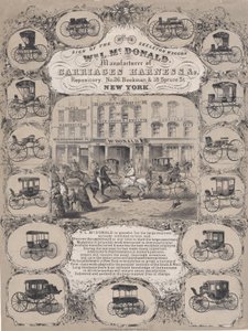 Wm. L. McDonald, Výrobci Carriage Harness & Co. Repository, č. 26 Beekman & 1..., 1852-86. od Unbekannt