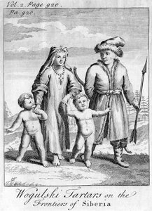 Wokulští Tataři na hranicích Sibiře, c1740 od Unbekannt