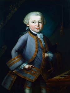 Wolfgang Amadeus Mozart , rakouský skladatel, 1761 od Unbekannt