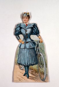 Žena v cyklistických šatech, Američanka, c1900 od Unbekannt
