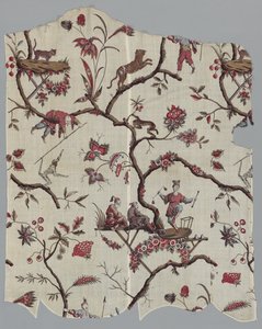 Woodblock tištěné textilní fragmenty, c. 1785. od Unbekannt
