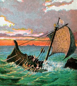 Vrak bílé lodi, 1120, c1850 od Unbekannt