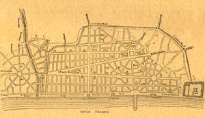 Wrensův plán na přestavbu Londýna, 1897. od Unbekannt