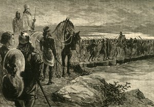 Xerxes Crossing The Hellespont, 1890. od Unbekannt