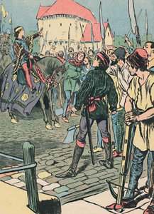 Mladý král Richard potlačuje povstání, c1907 od Unbekannt