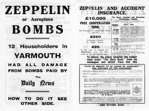 Reklama Zeppelin a havarijní pojištění, 1910 od Unbekannt