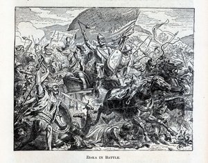Ziska v bitvě, 1882 od Unbekannt
