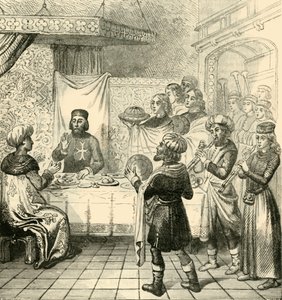 Zizim večeře s velmistrem Rhodosu, 1890. od Unbekannt
