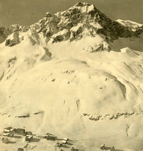 Zürs a vrchol Hasenfluh, Vorarlbersko, Rakousko, c1935. od Unbekannt
