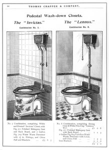 modeles de toilette a socle, equipees de chasse d
