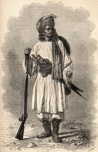 Afghánský voják, ilustrace z 