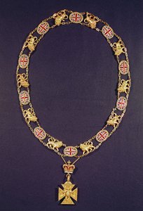 Čestný límec, zlatý a smaltovaný, darovaný vévodovi z Wellingtonu (1769-1852), George IV, kolem roku 1825 od Unbekannt Unbekannt
