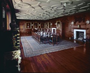 Zámek Drumlanrig: jídelna s portrétem Williama, prvního vévody z Queensberry od Unbekannt Unbekannt