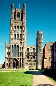 Katedrála Ely, (od 1102), západní průčelí, Ely, Cambridgeshire, Velká Británie od Unbekannt Unbekannt