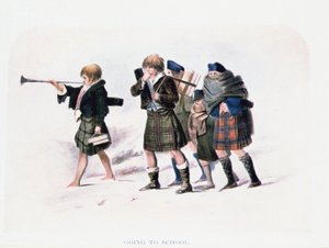 Going To School od R. R. McIana (barevné lito) od Unbekannt Unbekannt