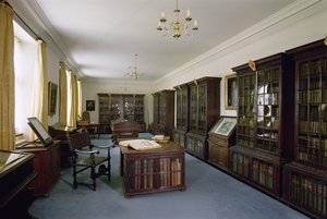 Vnitřní pohled na Pepys Library, Magdalene College, Cambridge od Unbekannt Unbekannt
