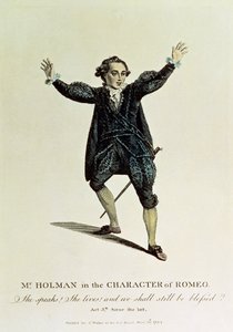Pan Holman v postavě Romea, hospoda. 1784 od Unbekannt Unbekannt
