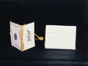 Pouzdro na jehly vyrobené Jane Austenovou, konec 18. století