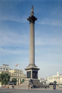 Nelsonův sloup, postavený v letech 1840-43 od Unbekannt Unbekannt
