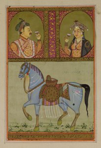 Shah Jahan (1592-1666) a Muntaz Mahal, jeho manželka († 1629), Mughal od Unbekannt Unbekannt