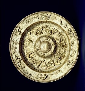 Stříbrně zlacené umyvadlo, ražené, pronásledované a ryté, francouzské, kolem 1560-83 od Unbekannt Unbekannt