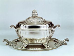 Stánek s polévkovou mísou, Drážďany, barokní, od Friedricha Reinharda Schrodela, kolem roku 1750