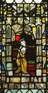 St.John from a Crucifixion window, British, 15th century od Unbekannt Unbekannt