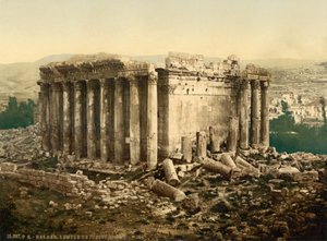 Jupiterův chrám, exteriér, Baalbek, Svatá země, (tj. Ba